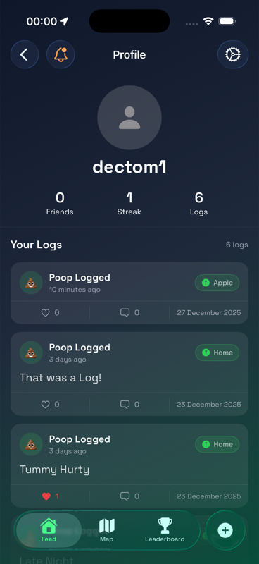 LogBuddy Feed View